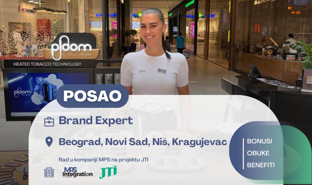 Pridruži se našem MPS JTI projektnom timu! – Brand Expert